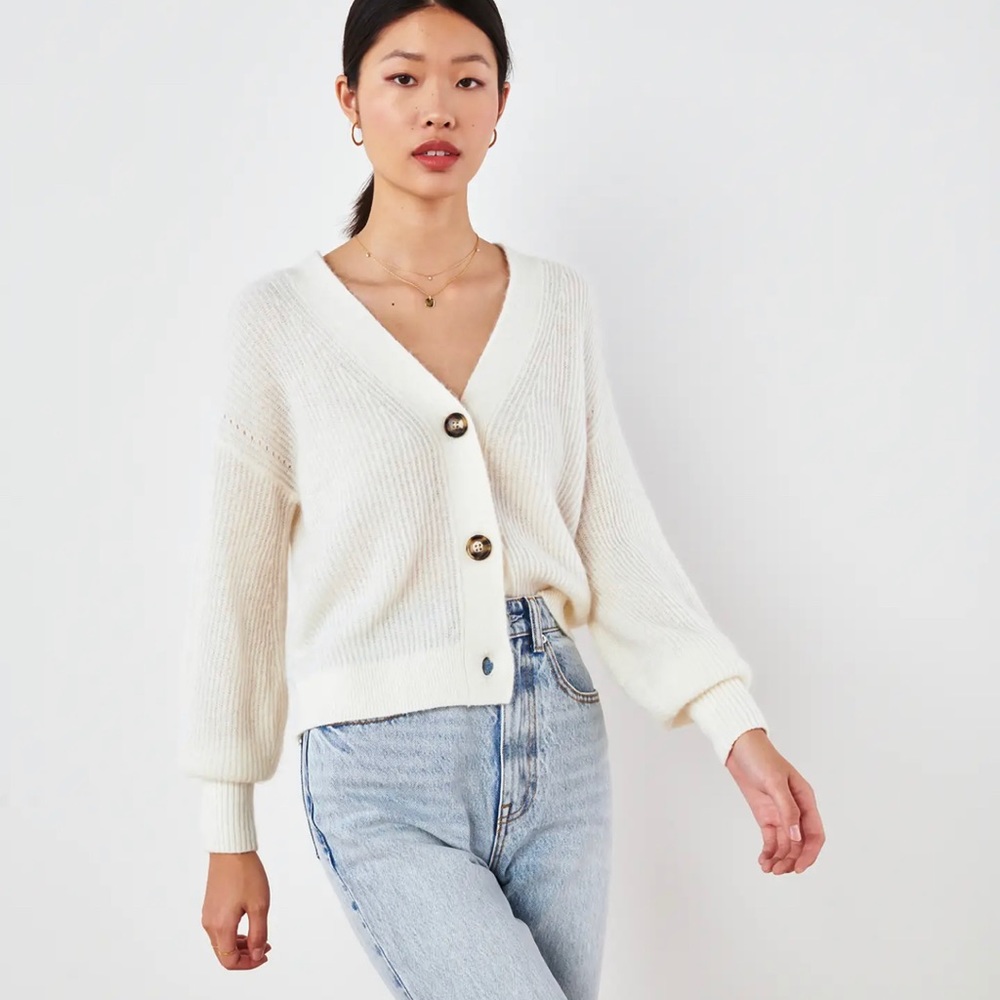 Baby alpaca wool cropped cardigan 🦙